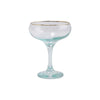 Rainbow Assorted Champagne Coupes | Set of 4