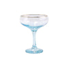 Rainbow Assorted Champagne Coupes | Set of 4