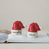 Santa Hat S&P Shakers | Set of 2