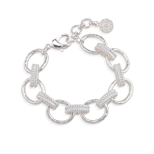 Cleopatra Regal Link Bracelet | Silver
