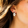Cleopatra Classic Small Hoop Earrings | Silver