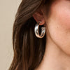 Cleopatra Classic Hoop Earrings | Silver
