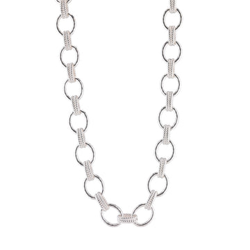 Cleopatra Regal Link Necklace | Silver