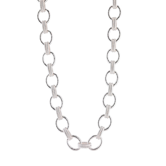 Cleopatra Regal Link Necklace | Silver