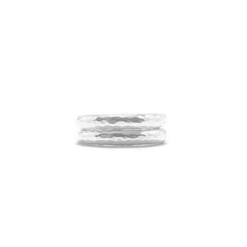Cleopatra Slice Stacking Ring Set | Silver