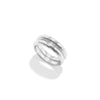 Cleopatra Slice Stacking Ring Set | Silver