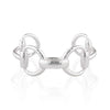 Equestrian Snaffle Bit Cuff | Silver