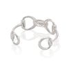 Equestrian Snaffle Bit Cuff | Silver