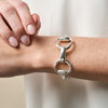 Equestrian Snaffle Bit Cuff | Silver