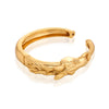 Equestrian Horsehead Hinged Bangle | Gold