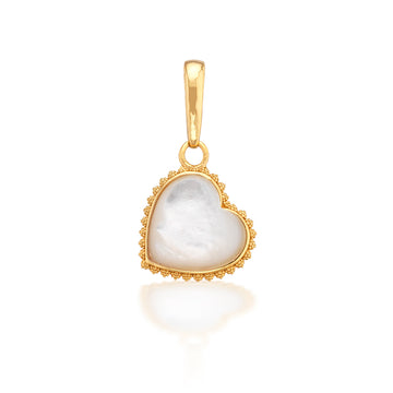 Medium Love Gem Mother of Pearl Pendant