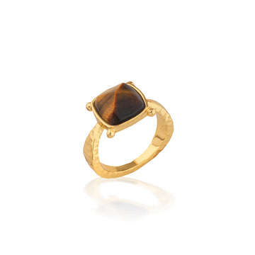 Mystic Eye Gem Ring | Tiger's Eye