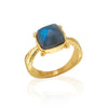 Mystic Eye Gem Ring | Blue Labradorite