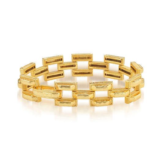 Pathway Petite Link Bracelet | Gold