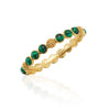 Berry Gem Hinged Bangle | Malachite