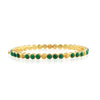 Berry Gem Petite Hinged Bangle | Malachite