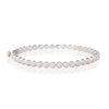 Berry Eternity Petite Hinged Bangle | Silver