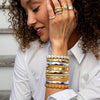 Berry Eternity Petite Hinged Bangle | Silver