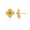 Berry Clover Convertible Duo Earrings - Malachite