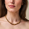 16" Berry Single Strand Petite Beads Necklace | Teak