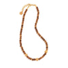 16" Berry Single Strand Petite Beads Necklace | Teak