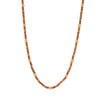 24" Berry Single Strand Petite Beads Necklace | Teak