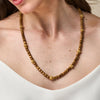 24" Berry Single Strand Petite Beads Necklace | Teak