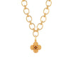 Berry Clover Double Sided Pendant | Tiger's Eye