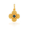 Berry Clover Double Sided Pendant | Blue Labradorite
