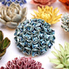 Medium Light Blue Ceramic Flower