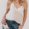Raffia Crossbody Bag | Cream