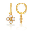 Clover Hoop Earrings with Double Sided Charm | MOP