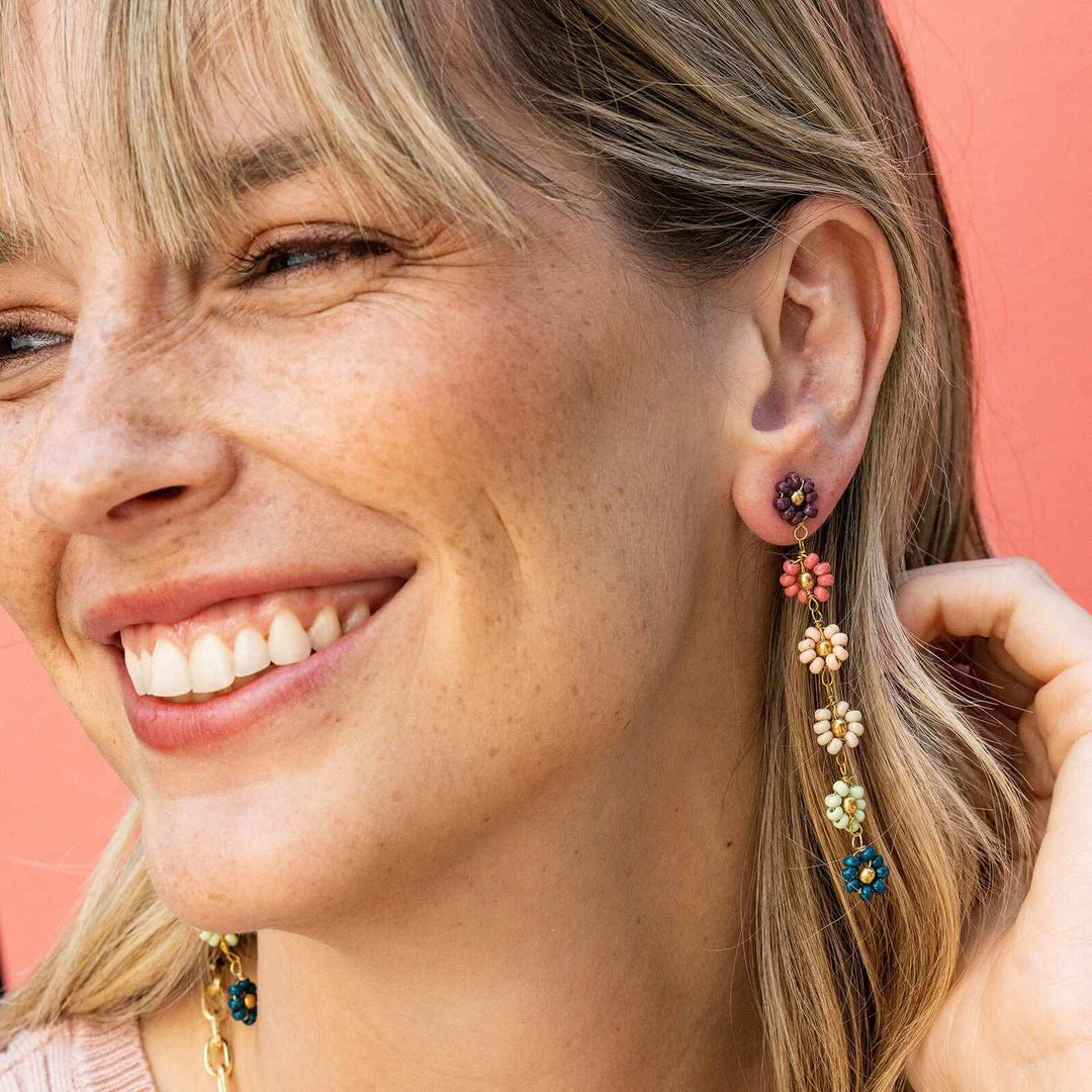Amanda Flower Dangle Earrings | Port
