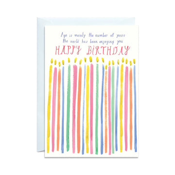 Age is a Naughty Number Birthday Card