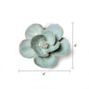 English Garden Teal Lotus Flower