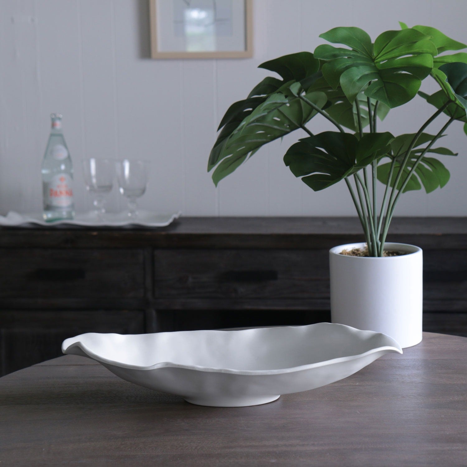 VIDA Nube Med Oval Bowl (White)