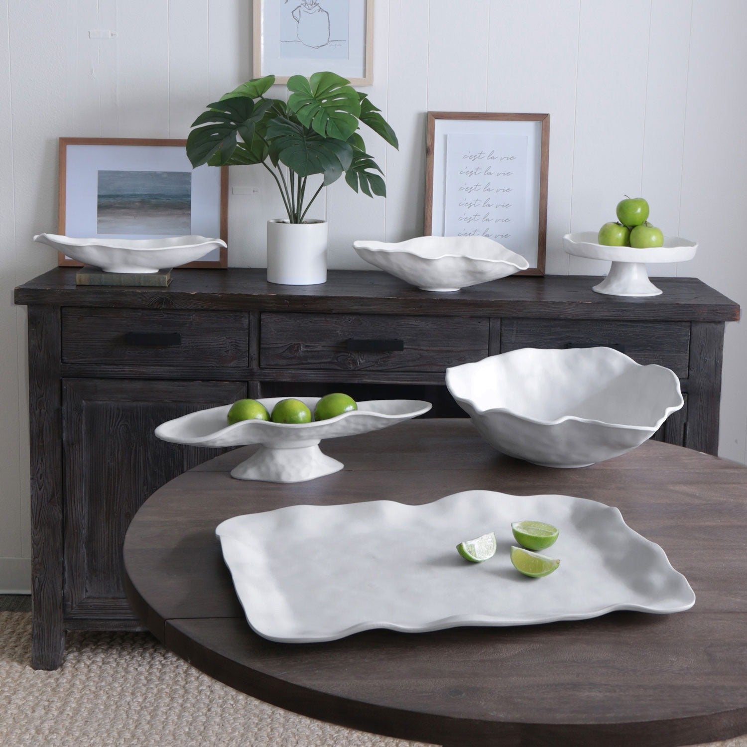 VIDA Nube Med Oval Bowl (White)
