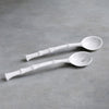 VIDA Bamboo Lg Salad Servers (White)