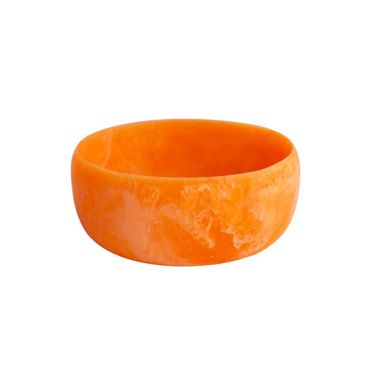 RESIN Sorbet Large Round Bowl ( Tangerine)