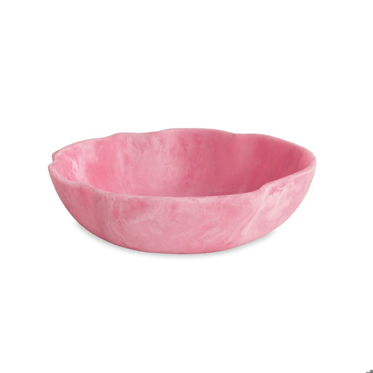 RESIN Sorbet Large WavyRound Bowl ( Raspberry)