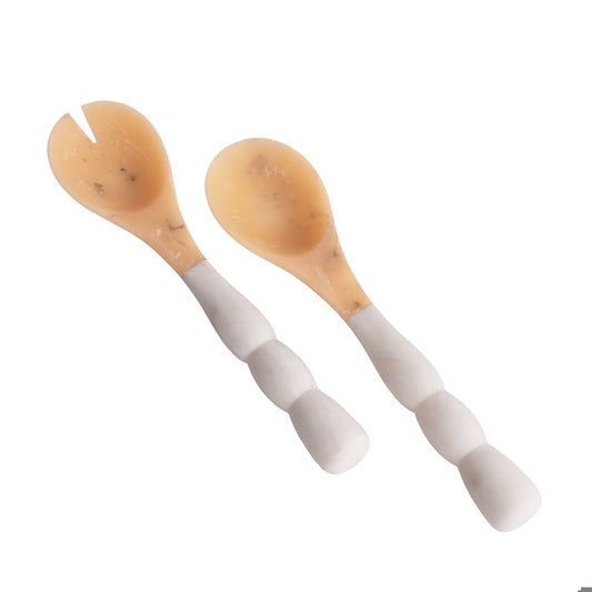 RESIN Sorbet Salad Servers ( Coconut)