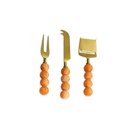 RESIN Sorbet Cheese Set of 3 ( Tangerine)