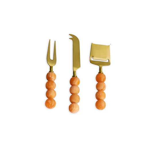 RESIN Sorbet Cheese Set of 3 ( Tangerine)