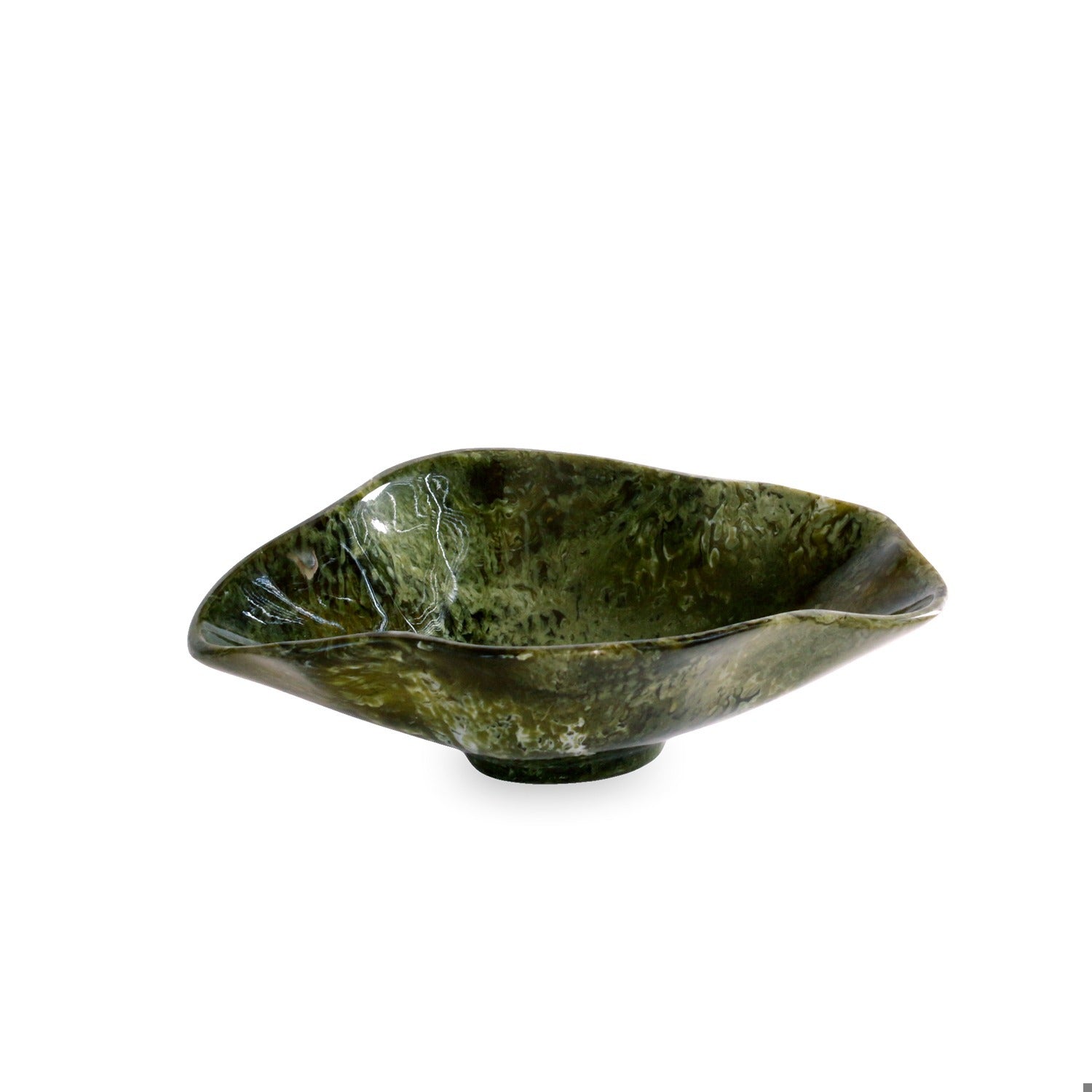 RESIN Malachite Small Oval Bowl (Green)