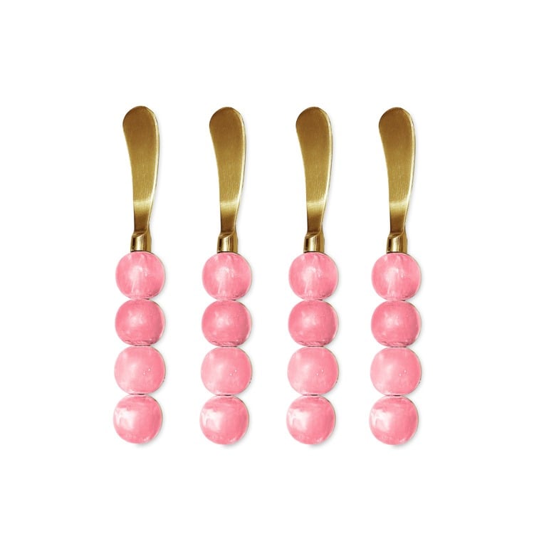 RESIN Sorbet Spreaders Set of 4 (Raspberry)