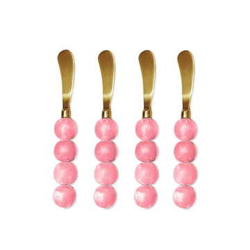 RESIN Sorbet Spreaders Set of 4 (Raspberry)