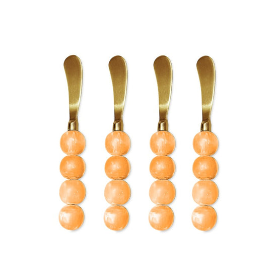 RESIN Sorbet Spreaders Set of 4 ( Tangerine)