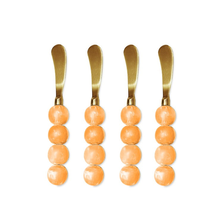 RESIN Sorbet Spreaders Set of 4 ( Tangerine)
