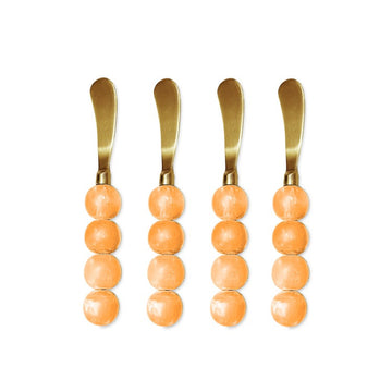 RESIN Sorbet Spreaders Set of 4 ( Tangerine)