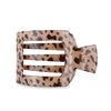 Flat Square Hair Clip | Blond Tortoise